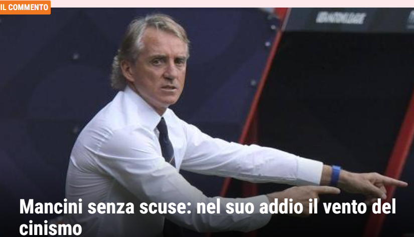 FIGC, Squadra Azzurra: Scheidung auf Italienisch – Nationalcoach und Europameister, Roberto Mancini, sagt überraschend „Ciao, ciao, schön war’s…“ Nun werden Luciano Spalletti und Antonio Conte heiß gehandelt!