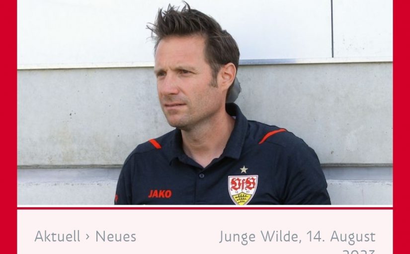 Juniorenfußball: Der NLZ-Leiter des VfB Stuttgart, Thomas Krücken, wird in Zukunft Pep zuarbeiten!