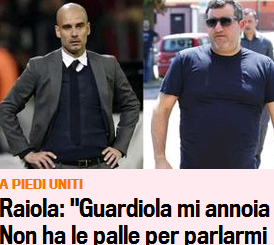 Spielerberater: Nach Klopp bekommt nun auch Guardiola sein Fett ab („Peps Fußball ist langweilig“) – Mino Raiola teilt weiter aus, was er bezweckt, bleibt offen…