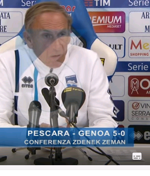 Zdenek Zeman in Pescara: Zum Einstieg gleich mit 5:0 über Genua gestartet. Der Tscheche lässt ein flexibles 4:3:3 spielen